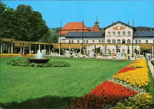 Ansichtskarte Ansichtskarte Bad Elster Badeplatz mit Blumenbeete 1976