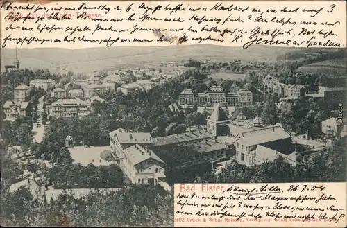 Ansichtskarte Bad Elster Panoramablick von der Cotta-Terrasse 1904