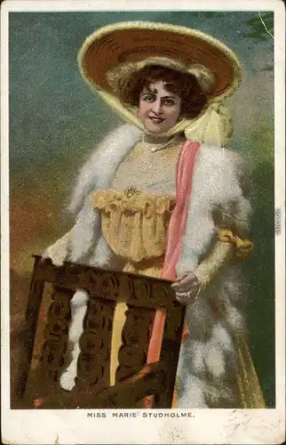 Ansichtskarte  Miss Marie Studholme 1919 
