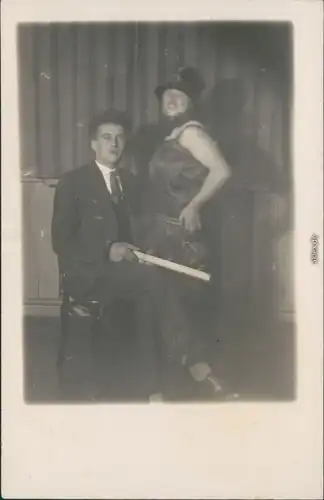  Karneval / Fastnacht / Fasching - Mann und Frau - unbekannt 1929 