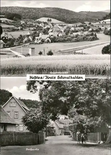 Ansichtskarte Heßles-Fambach Panorama, Dorfpartie 1986