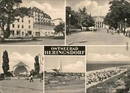 Heringsdorf Usedom FDGB-Erholungsheim, Kulturhaus, Konzertplatz,     1967