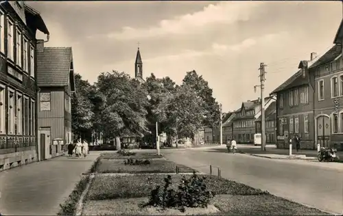 Ansichtskarte Hasselfelde Markt 1966