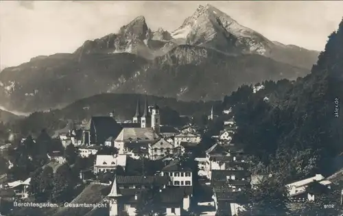 Ansichtskarte Berchtesgaden Panorama-Ansicht 1930