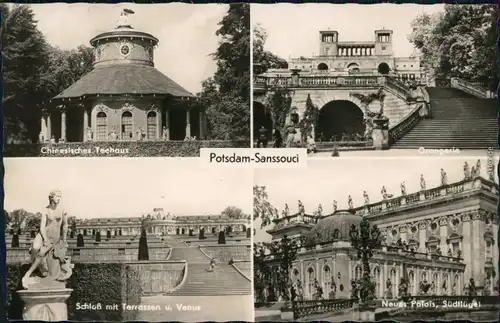 Potsdam Chinesisches Teehaus, Orangerie, Schloß  Südflügel 1966