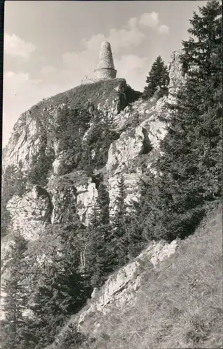 Ansichtskarte Grünten Jägerdenkmal (Grüntendenkmal) 1955