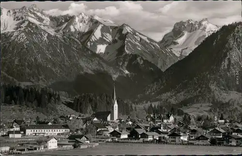 Ansichtskarte Oberstdorf (Allgäu) Panorama-Ansicht 1961