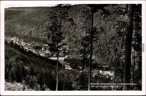 Ansichtskarte Unterreichenbach Panorama-Ansicht ins Nagoldtal 1958