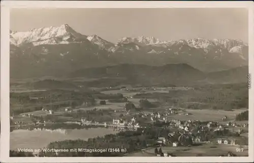 Ansichtskarte Velden am Wörther See Vrba na Koroškem Panorama-Ansicht 1930