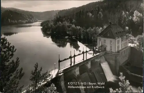 Ansichtskarte Bad Kötzting Talsperre mit Kraftwerk 1962