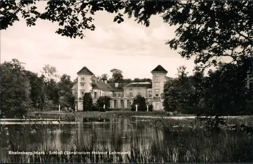 Ansichtskarte Rheinsberg Schloss (Sanatorium Helmut Lehmann) 1961