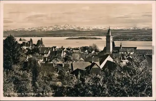 Ansichtskarte Überlingen Panorama Ansicht 1934