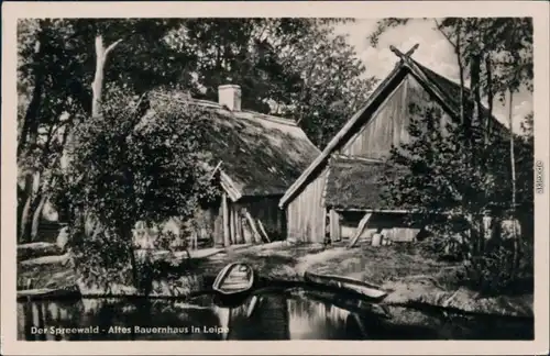 Ansichtskarte Leipe-Lübbenau (Spreewald) Lipje Lubnjow Altes Bauernhaus 1955