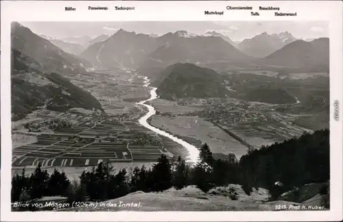 Ansichtskarte Mösern Panorama ins Inntal 1950