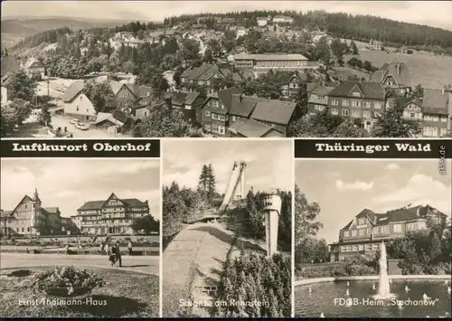 Oberhof (Thüringen) Ernst-Thälmann-Haus, Schanze am Rennsteig,  1969