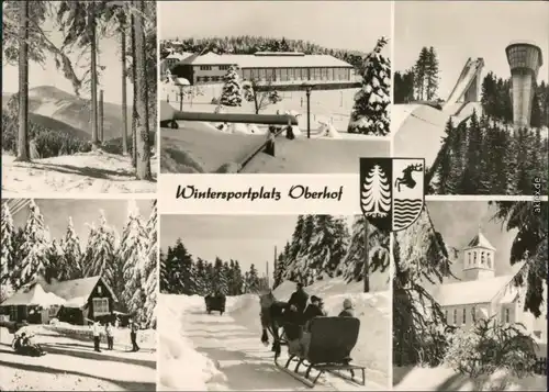 Ansichtskarte Oberhof (Thüringen) Winter Ansichten 1970