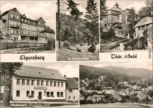 Elgersburg   Körnbachtal, FDGB-Erholungsheim, Restaurant "Deutscher Hof"  1979
