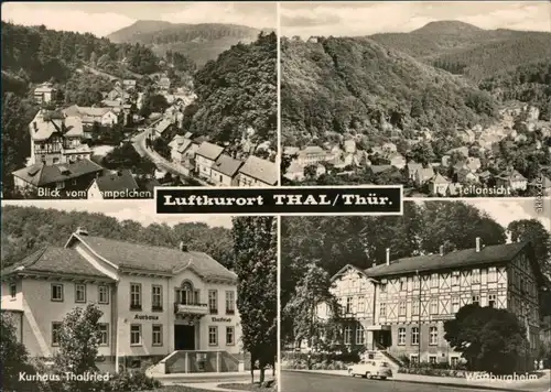 Bad Thal-Ruhla Panorama-Ansichten, Kurhaus Thalfried, FDGB-Wartburgheim 1969