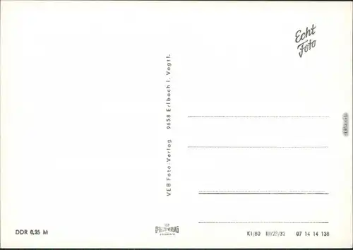 Ansichtskarte Pöhl Talsperre 1980