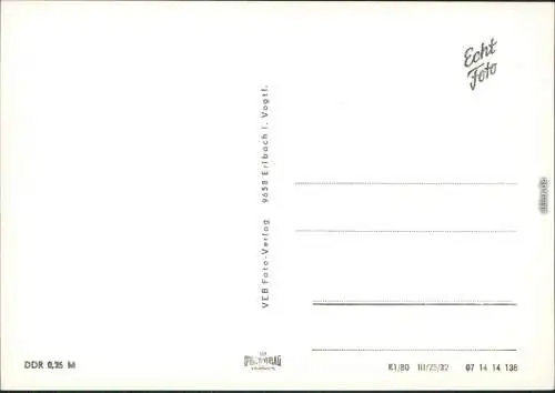 Ansichtskarte Pöhl Talsperre 1980