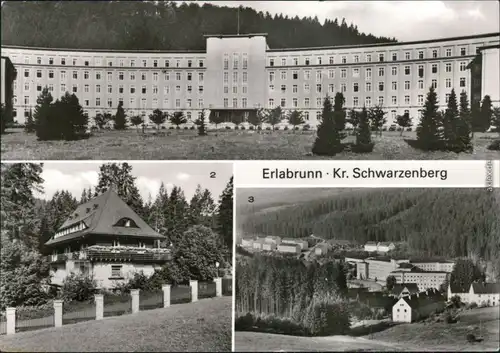 Erlabrunn-Breitenbrunn (Erzgebirge) Bergarbeiterkrankenhaus  Ärztekasino,  1981