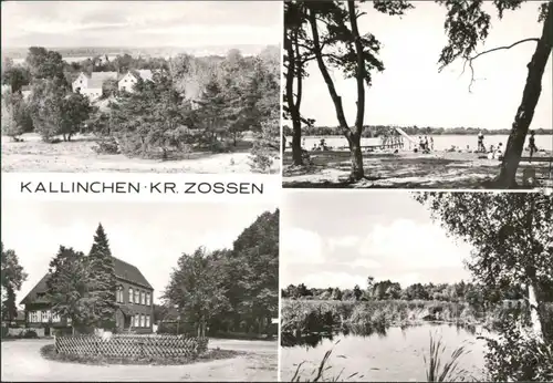 Ansichtskarte Kallinchen-Zossen Panorama-Ansicht, Strandbad, Motzener See 1982