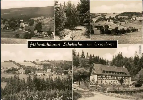 Schellerhau Altenberg (Erzgebirge)   Landschaft, Häuseransicht 1969