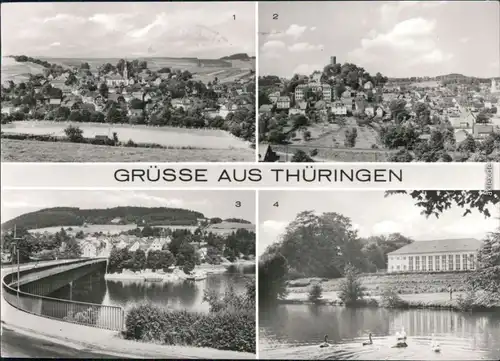 Saalburg-Ebersdorf (Saale) Grüße Thüringen Wurzbach, Moorbad Lobenstein,  1981