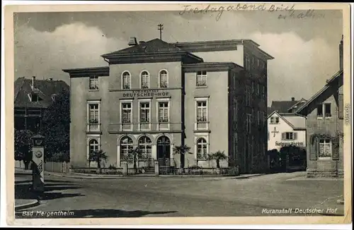 Bad Mergentheim Straßenpartie - Kunstanstalt Deutscher Hof 1941 