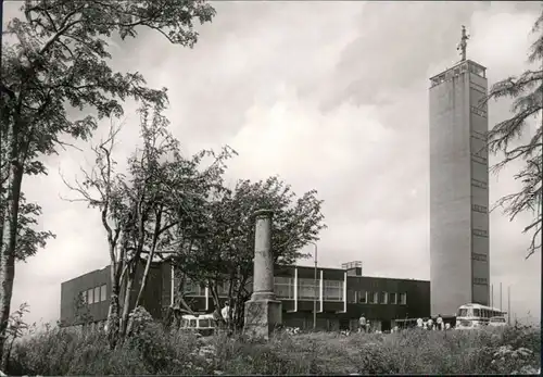 Ansichtskarte Oberwiesenthal Fichtelberghaus und Wetterwarte 1980