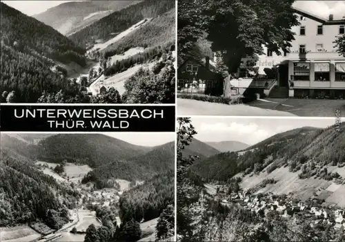 Ansichtskarte Unterweißbach Panorama-Ansicht 1976