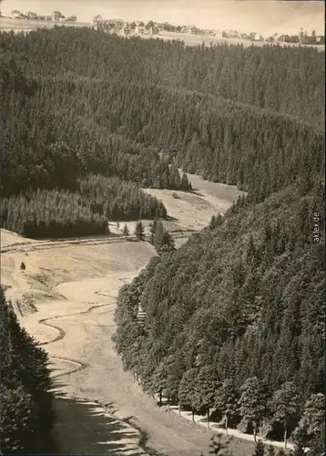 Ansichtskarte Frauenwald Rennsteig Luftbild 1970