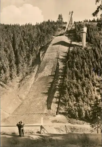 Ansichtskarte Oberhof (Thüringen) Sprungschanze am Rennsteig 1965 