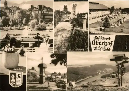 Oberhof (Thüringen) Kuranlagen, Sprungschanze und Ausblick 1969 