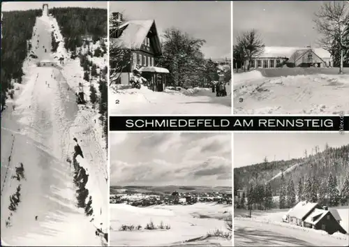 Schmiedefeld (Rennsteig) Walter-Ulbricht-Schanze  Vessertal, Film-Bühne,  1982