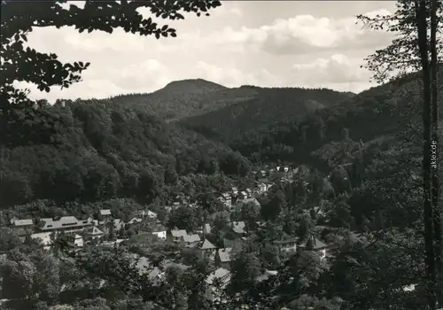 Ansichtskarte Bad Thal-Ruhla Panorama vom Alten Keller 1969