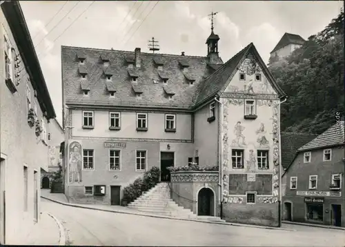 Ansichtskarte Ziegenrück/Saale Rathaus 1977