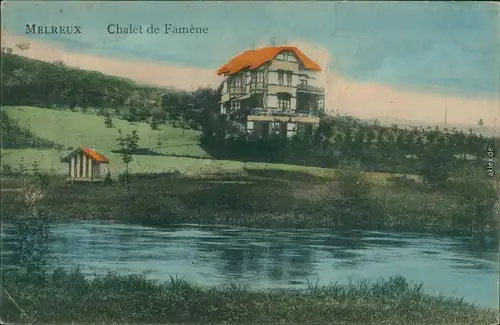 Ansichtskarte Ansichtskarte Melreux Chalet de Famene Manhay Luxemburg  1913