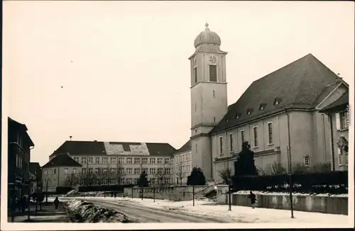 Singen (Hohentwiel) Straße Zeppelinschule - Lazarett Privatfotokarte  1941