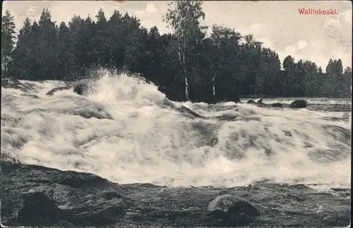 Ansichtskarte Kouvola Wallinkoski Kymmenedalen : Suomi Kymenlaakso 1914
