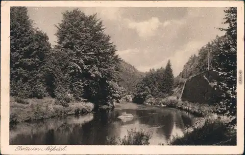 Ansichtskarte Zittau Partie im Neißetal - Bahnstrecke 1929 