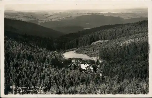 Hirschsprung Altenberg (Erzgebirge) Hirschsprung - Blick   Ladenmühle 1932