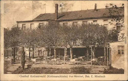 Ansichtskarte Walddorf-Kottmar Gasthof Kottmarwald (Kottmarschänke) 1924 