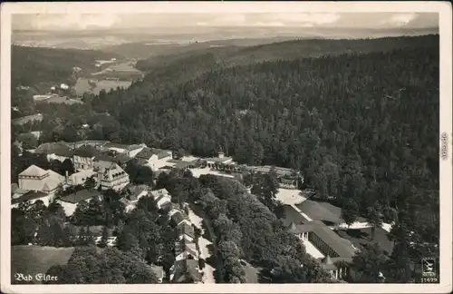 Ansichtskarte Bad Elster Luftbild Kuranlagen 1932 