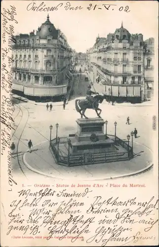 Ansichtskarte Orleans Orléans Place du Martroi 1902 