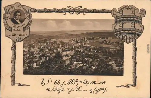 Ansichtskarte Aue (Erzgebirge) Stadt - Heraldik Ansichtskarte 1926 