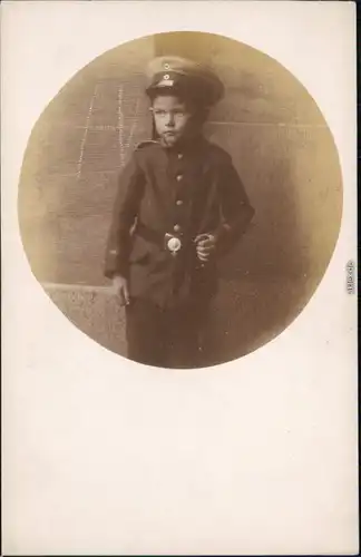Ansichtskarte  Junge in Uniform - Erster Weltkrieg 1916 