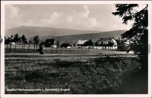Ansichtskarte Carlsfeld-Eibenstock Gasthof Weitersglashütte 1933 