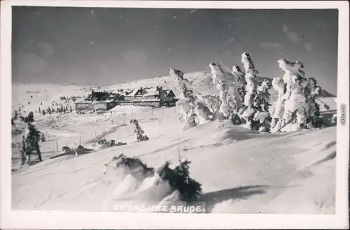 Schwarzental Černý Důl Winter - Geiersgucke Baude 1930 