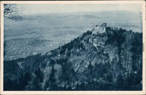 Hermsdorf  Kynast-Hirschberg Schlesien Jelenia Góra Blick auf Burg Kynast 1929